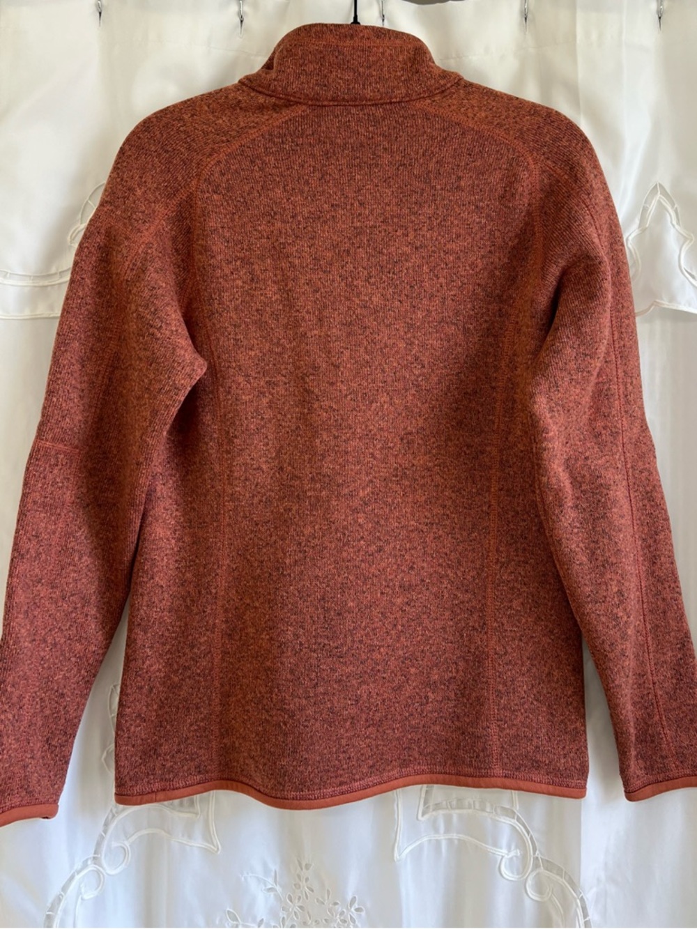 Patagonia Better Sweater 1/4 Zip Fleece Pullover Jacket Burl Red Heather Medium - Picture 3 of 12